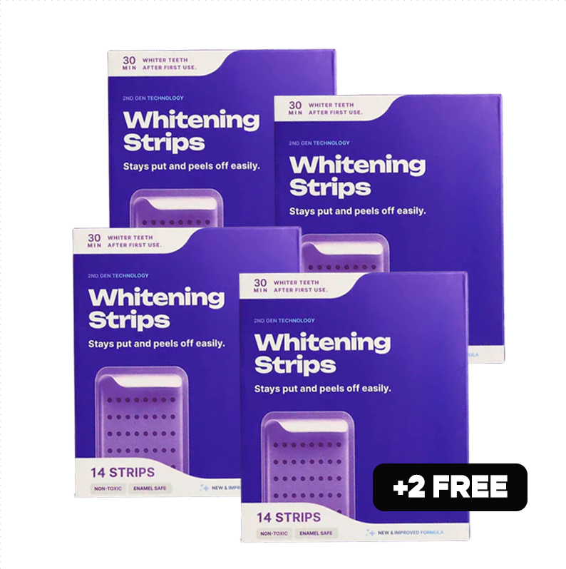 LummaSculpt ™ Purple Teeth Whitening Strips Dual-Action Teeth Whitening Strips