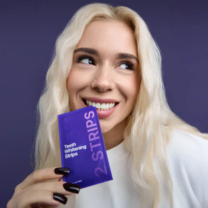 LummaSculpt ™ Purple Teeth Whitening Strips Dual-Action Teeth Whitening Strips