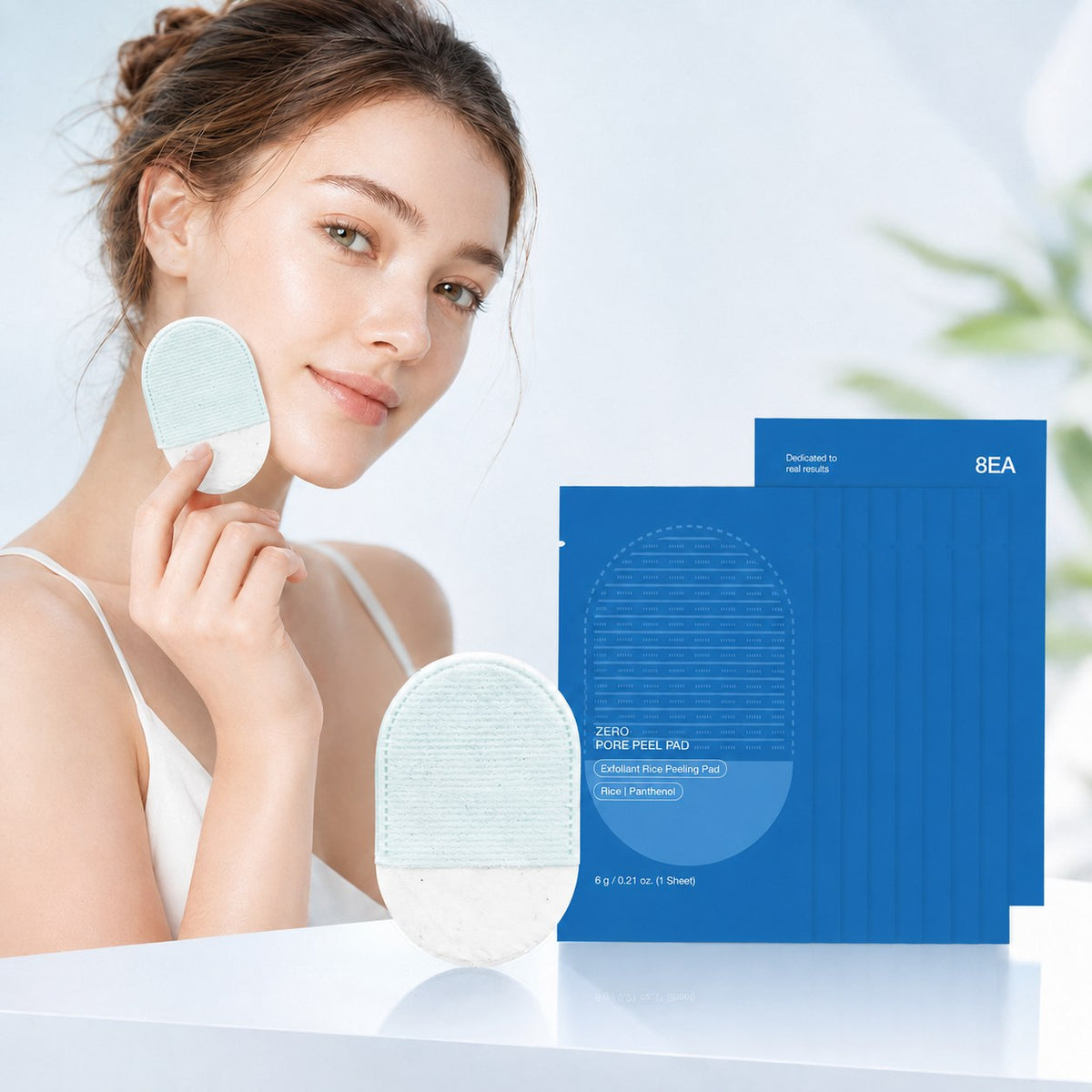 LummaSculpt exfoliating scrub pads for face and body