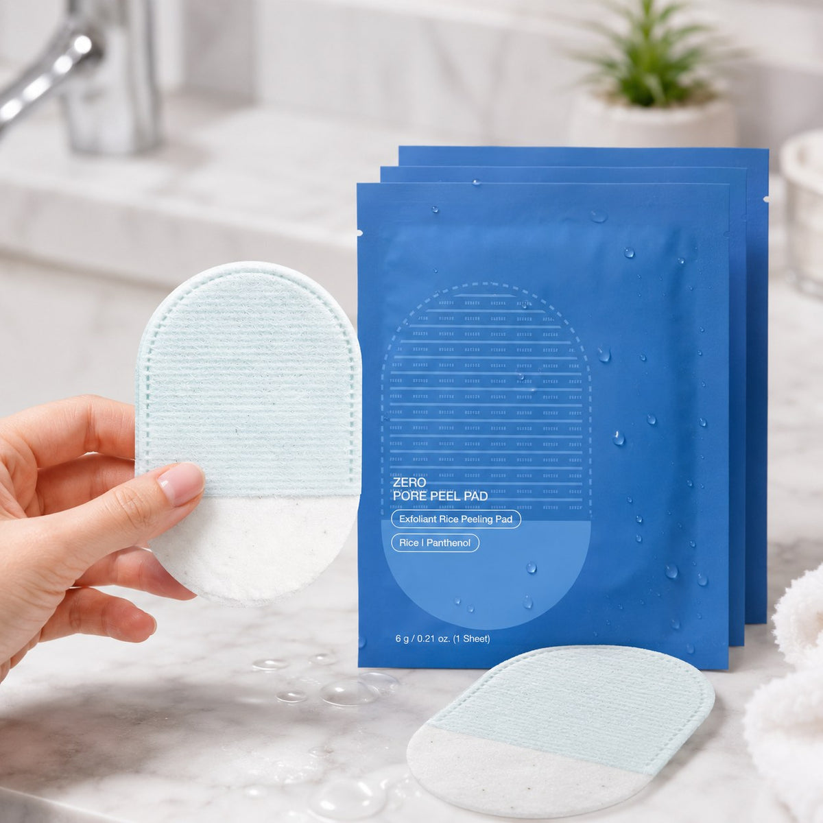 LummaSculpt exfoliating scrub pads for face and body