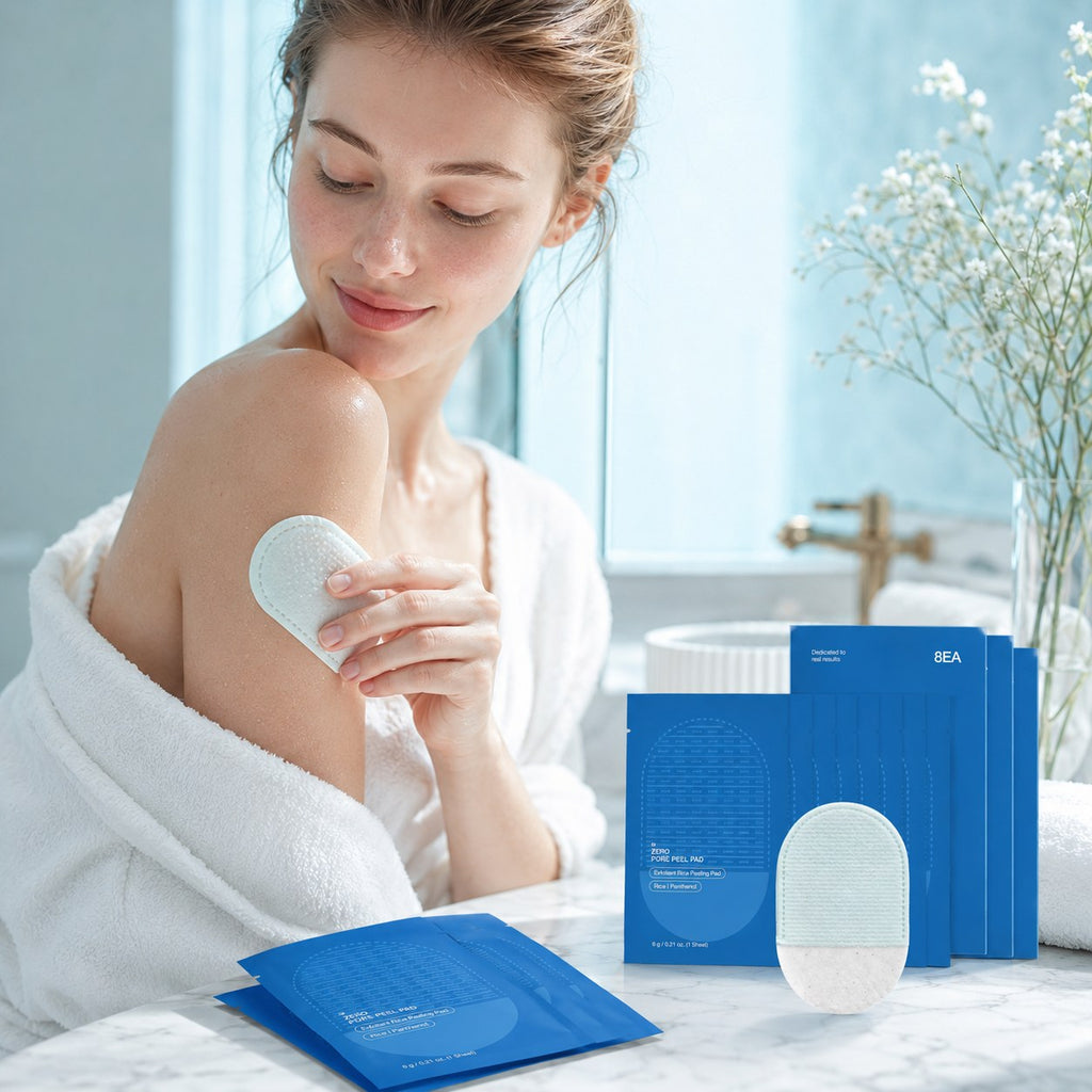 LummaSculpt exfoliating scrub pads for face and body