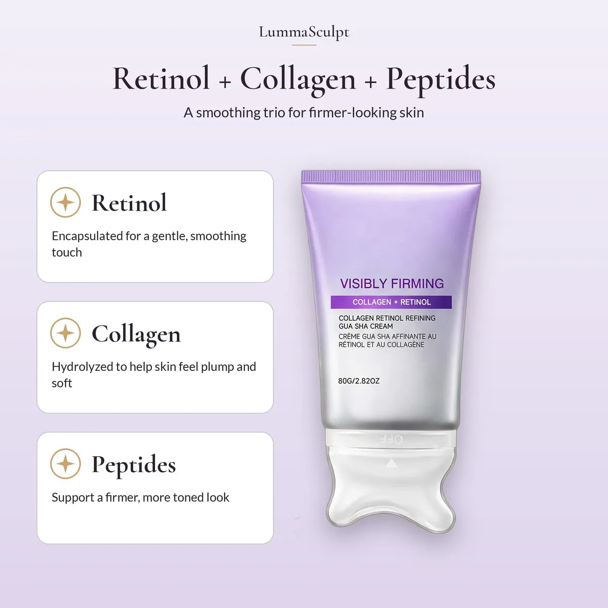 Retinol, collagen and peptides