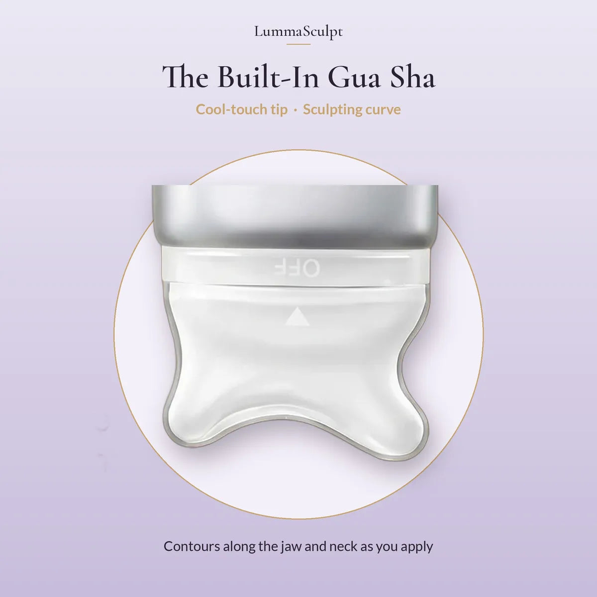 The built-in gua sha head
